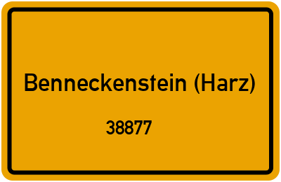 38877 Benneckenstein (Harz)