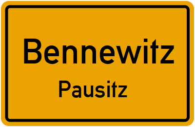 Straßenverzeichnis Bennewitz Pausitz