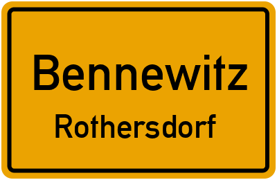 Straßenverzeichnis Bennewitz Rothersdorf