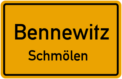 Straßenverzeichnis Bennewitz Schmölen