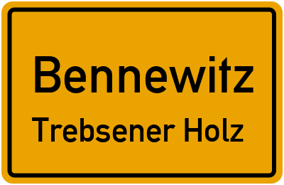 Straßenverzeichnis Bennewitz Trebsener Holz