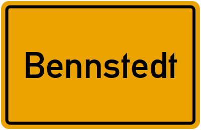 Ortsschild von Gemeinde Bennstedt in Sachsen-Anhalt