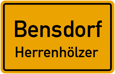 Straßenverzeichnis Bensdorf Herrenhölzer