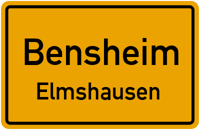 Straßenverzeichnis Bensheim Elmshausen