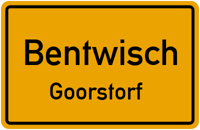 Straßenverzeichnis Bentwisch Goorstorf