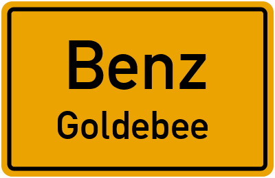 Straßenverzeichnis Benz Goldebee