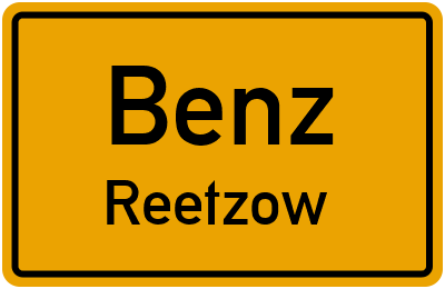Straßenverzeichnis Benz Reetzow
