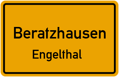 Straßenverzeichnis Beratzhausen Engelthal