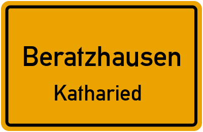 Straßenverzeichnis Beratzhausen Katharied