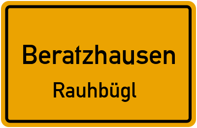 Straßenverzeichnis Beratzhausen Rauhbügl
