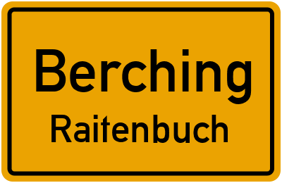 Straßenverzeichnis Berching Raitenbuch