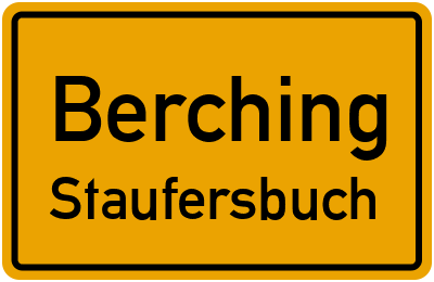 Straßenverzeichnis Berching Staufersbuch