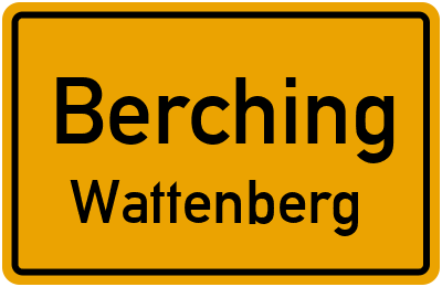 Straßenverzeichnis Berching Wattenberg