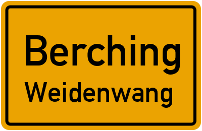 Straßenverzeichnis Berching Weidenwang