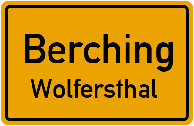 Straßenverzeichnis Berching Wolfersthal
