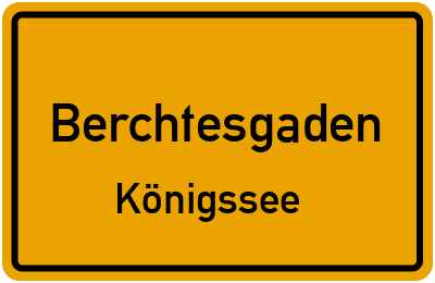 Straßenverzeichnis Berchtesgaden Königssee