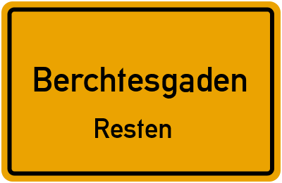 Straßenverzeichnis Berchtesgaden Resten