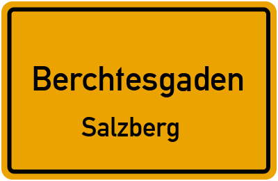Straßenverzeichnis Berchtesgaden Salzberg