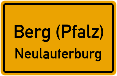Straßenverzeichnis Berg (Pfalz) Neulauterburg