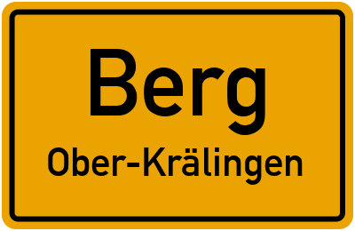 Straßenverzeichnis Berg Ober-Krälingen