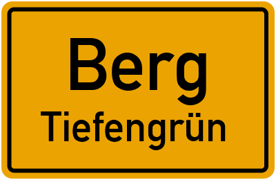 Straßenverzeichnis Berg Tiefengrün