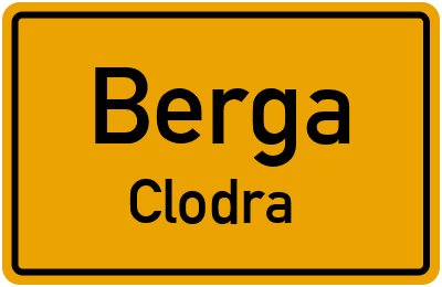 Straßenverzeichnis Berga Clodra