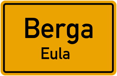 Straßenverzeichnis Berga Eula