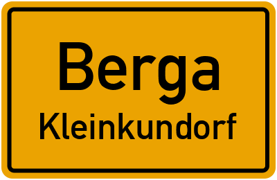 Straßenverzeichnis Berga Kleinkundorf