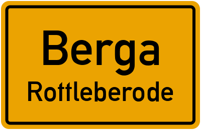 Straßenverzeichnis Berga Rottleberode