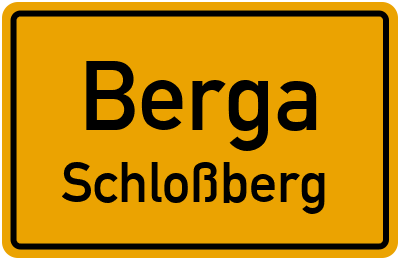 Straßenverzeichnis Berga Schloßberg