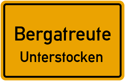 Straßenverzeichnis Bergatreute Unterstocken