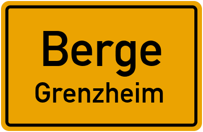 Straßenverzeichnis Berge Grenzheim