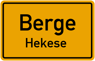 Straßenverzeichnis Berge Hekese