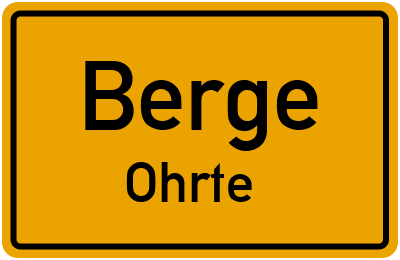 Straßenverzeichnis Berge Ohrte