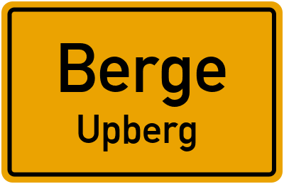 Straßenverzeichnis Berge Upberg