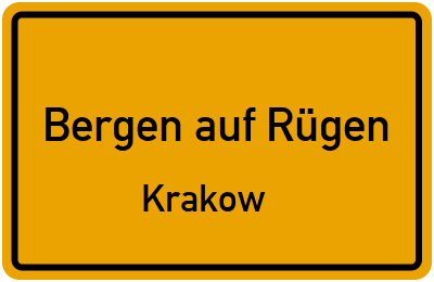 Straßenverzeichnis Bergen auf Rügen Krakow