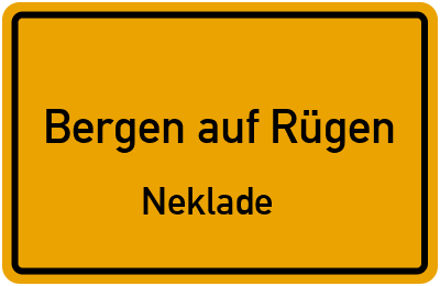 Straßenverzeichnis Bergen auf Rügen Neklade