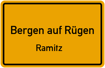 Straßenverzeichnis Bergen auf Rügen Ramitz