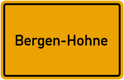Branchenbuch Bergen-Hohne, Niedersachsen