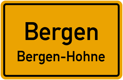 Straßenverzeichnis Bergen Bergen-Hohne