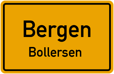Straßenverzeichnis Bergen Bollersen