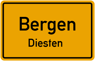Straßenverzeichnis Bergen Diesten