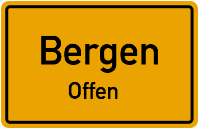 Straßenverzeichnis Bergen Offen