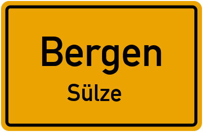 Straßenverzeichnis Bergen Sülze
