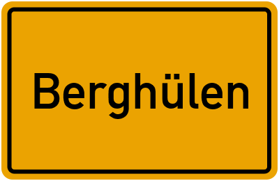 Ortsschild von Gemeinde Berghülen in Baden-Württemberg