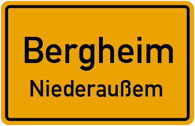 Straßenverzeichnis Bergheim Niederaußem