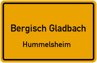 Straßenverzeichnis Bergisch Gladbach Hummelsheim