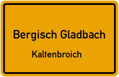 Straßenverzeichnis Bergisch Gladbach Kaltenbroich
