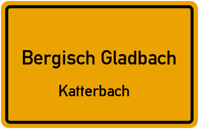 Straßenverzeichnis Bergisch Gladbach Katterbach