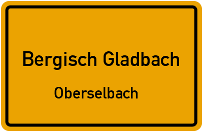 Straßenverzeichnis Bergisch Gladbach Oberselbach